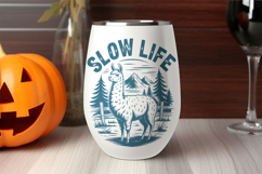 Slow Life Llama One Color Sketch Farm Animals Product Image 3