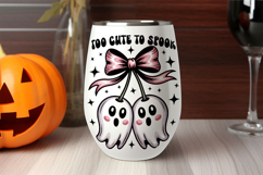 Too Cute To Spook Pink Boujee Ghost Halloween Product Image 3