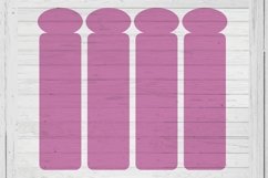 2 x 7 oval top bookmark template svg dxf png ai files Product Image 1