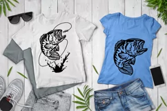 Fishing SVG, Bass Fishing SVG, Fish Trout Striped Bass. Product Image 3