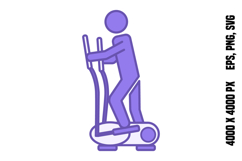 Colored Elliptical Bike Icon Product Image 1