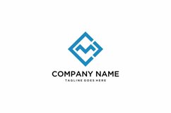Geometric shape initial C&amp;M letter Product Image 1