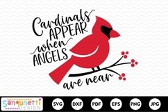 Cardinals appear when angels are near, Memorial svg Product Image 2