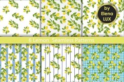 Lemon seamless patterns Product Image 1