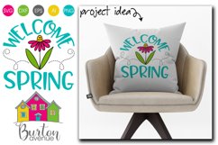 Welcome Spring with Flower SVG File Product Image 1