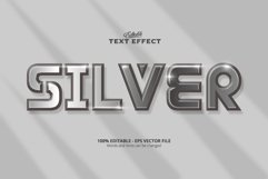 Editable text effect, Silver text effect Product Image 1