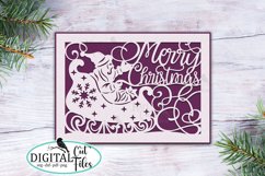 Christmas cut out card bundle svg dxf plotter laser cut file Product Image 20
