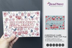 Christmas 3D Layered Design | MerryChristmas 3D SVG Product Image 1