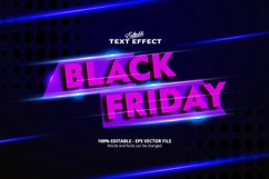 Editable text effect, Black Friday text effect Product Image 1