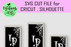 Trick or treat vertical sign svg, halloween wood sign svg Product Image 2