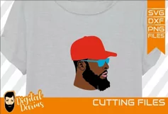 5x Black Girl Layered SVG, Afro Woman svg, Beard Man svg Product Image 2