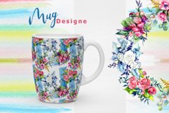 Spring bouquet PNG watercolor set  Product Image 8