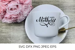 Happy Mother's Day SVG. Mothers day calligraphy lettering Product Image 3