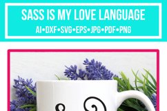 Sass is my love language SVG Product Image 2