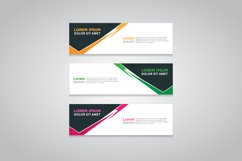 Vector abstract design web banner template Product Image 1