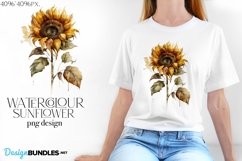 Watercolour sunflower Product Image 1