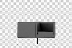 Isometric Arm Chair 3D isolated render Product Image 1