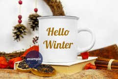Winter Camping mug mockup, full wrap mug mock up PSD & JPG Product Image 4