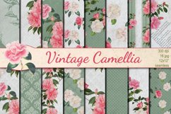 Vintage camellia seamless patterns Product Image 1