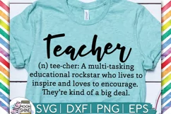 Teacher Definition SVG DXF PNG EPS Cutting Files Product Image 1