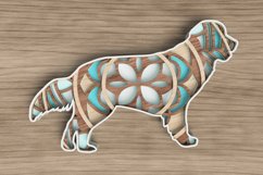 Dog Laser Cut File - Golden Retriever Mandala Product Image 1