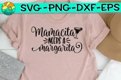 Mamacita Needs A Margarita SVG PNG Cutting Sublimation Cinco Product Image 2