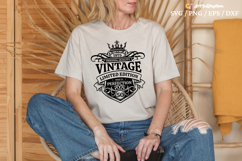 Vintage 1975 svg, Happy 50th birthday svg Product Image 3