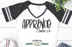 Approved SVG | 2 Timothy 2-15 SVG| Christian Bible Verse SVG Product Image 1