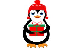 Cute penguin svg, penguin svg, penguin clipart, christmas sv Product Image 1