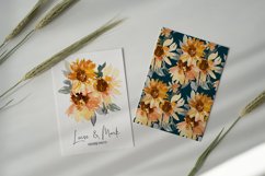Watercolor Sunflower Clipart Collection Product Image 10