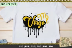 Dripping Virgo Zodiac svg | Virgo svg | Zodiac signs Product Image 2