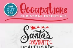 Christmas Healthcare worker svg, a health care worker svg Product Image 2