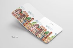 Watercolor ClipArt "Summer Town" Product Image 11