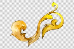 Gold monograms 3 Watercolor png Product Image 4