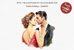 50s Christmas Couple Lady Clipart Retro Men Women Pin Up Art Image Watercolor Transparent Print illustration sublimation creepy printable digital watercolor Pink Pin Up christmas couple, Retro Women clipart, xmas Lady, house wife Girl art 