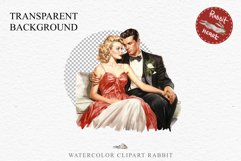 50s Christmas Couple Lady Clipart Retro Men Women Pin Up Art Image Watercolor Transparent Print illustration sublimation creepy printable digital watercolor Pink Pin Up christmas couple, Retro Women clipart, xmas Lady, house wife Girl art 