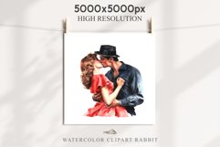 50s Christmas Couple Lady Clipart Retro Men Women Pin Up Art Image Watercolor Transparent Print illustration sublimation creepy printable digital watercolor Pink Pin Up christmas couple, Retro Women clipart, xmas Lady, house wife Girl art 