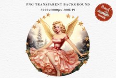 50s Christmas Lady Clipart Retro House Wife Women PNG Pin Up Girl Art Image Watercolor Transparent Print illustration sublimation creepy printable digital watercolor Pink Pin Up christmas Lady, Retro Women clipart, xmas character house wife Girl art 