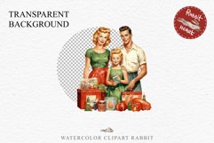 50s Christmas Lady Clipart Retro House Wife Women PNG Pin Up Girl Art Image Watercolor Transparent Print illustration sublimation creepy printable digital  watercolor Pink Pin Up christmas Lady, Retro Women clipart, xmas character house wife Girl art 