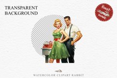 50s Christmas Lady Clipart Retro House Wife Women PNG Pin Up Girl Art Image Watercolor Transparent Print illustration sublimation creepy printable digital  watercolor Pink Pin Up christmas Lady, Retro Women clipart, xmas character house wife Girl art 