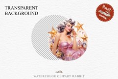 50s Christmas Lady Clipart Retro House Wife Women PNG Pin Up Girl Art Image Watercolor Transparent Print illustration sublimation creepy printable digital watercolor Pink Pin Up christmas Lady, Retro Women clipart, xmas character house wife Girl art 