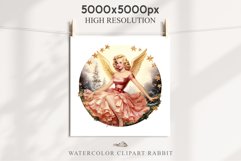 50s Christmas Lady Clipart Retro House Wife Women PNG Pin Up Girl Art Image Watercolor Transparent Print illustration sublimation creepy printable digital watercolor Pink Pin Up christmas Lady, Retro Women clipart, xmas character house wife Girl art 