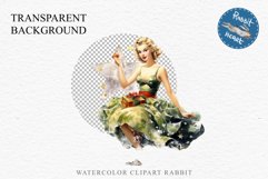 50s Christmas Lady Clipart Retro House Wife Women PNG Pin Up Girl Art Image Watercolor Transparent Print illustration sublimation creepy printable digital watercolor Pink Pin Up christmas Lady, Retro Women clipart, xmas character house wife Girl art 