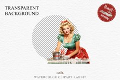 50s Christmas Lady Clipart Retro House Wife Women PNG Pin Up Girl Art Image Watercolor Transparent Print illustration sublimation creepy printable digital  watercolor Pink Pin Up christmas Lady, Retro Women clipart, xmas character house wife Girl art 