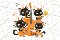 Vintage Halloween Parade Clipart PNG, Halloween Kids Png Product Image 2