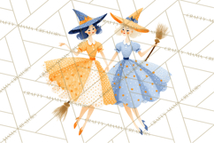 Vintage Halloween Parade Clipart PNG, Halloween Kids Png Product Image 3
