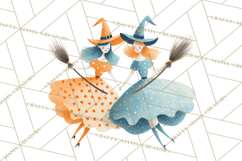 Vintage Halloween Parade Clipart PNG, Halloween Kids Png Product Image 4