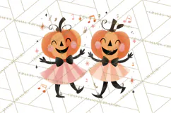 Vintage Halloween Parade Clipart PNG, Halloween Kids Png Product Image 2