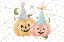 Vintage Halloween Parade Clipart PNG, Halloween Kids Png Product Image 3