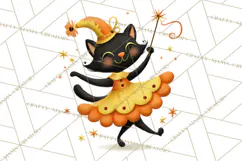 Vintage Halloween Parade Clipart PNG, Halloween Kids Png Product Image 3